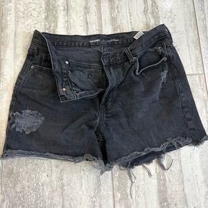 Black Old Navy High Rise Slouchy Straight Shorts :) Size: 8